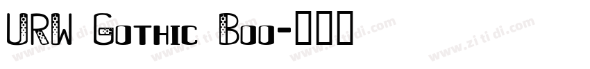 URW Gothic Boo字体转换
